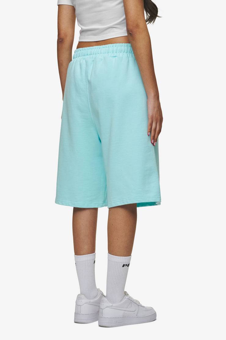 Pegador Leono Overknee Heavy Sweat Shorts Washed Sky Blue Gum Flash Sale