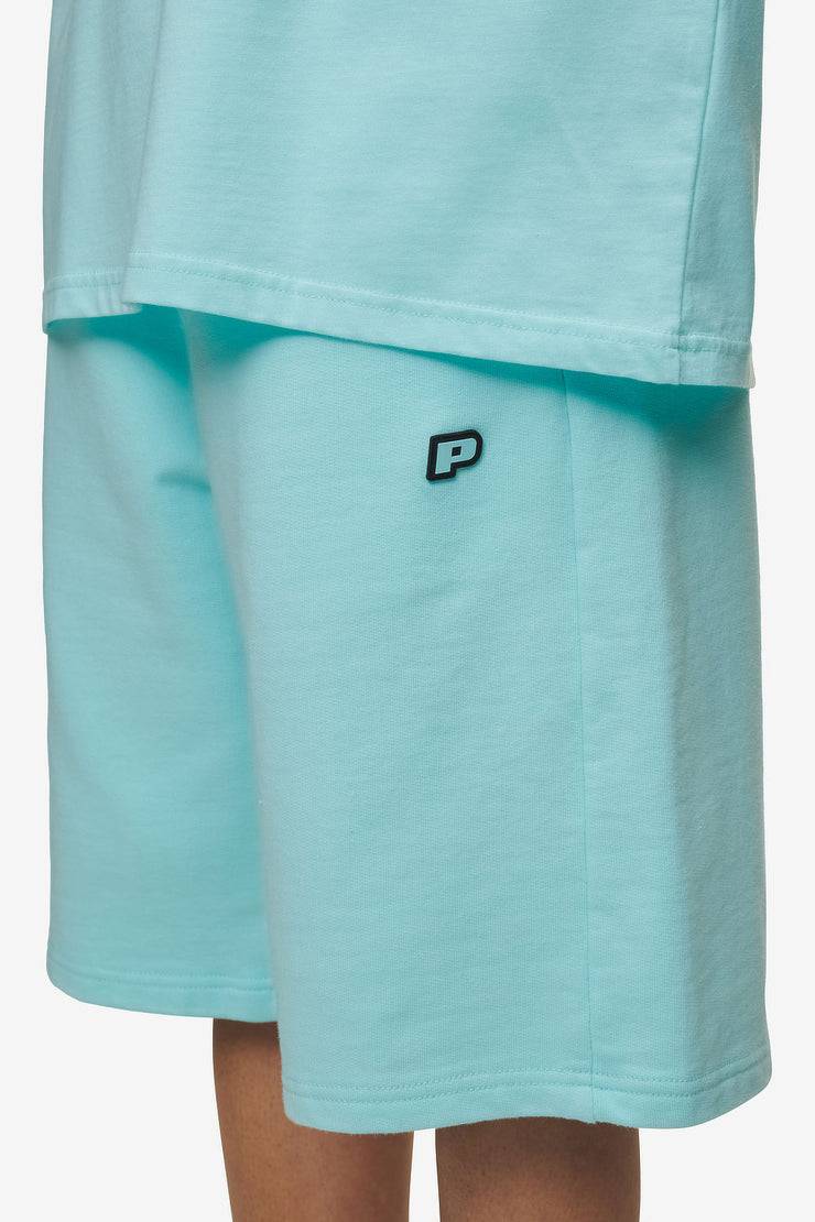 Pegador Leono Overknee Heavy Sweat Shorts Washed Sky Blue Gum Flash Sale