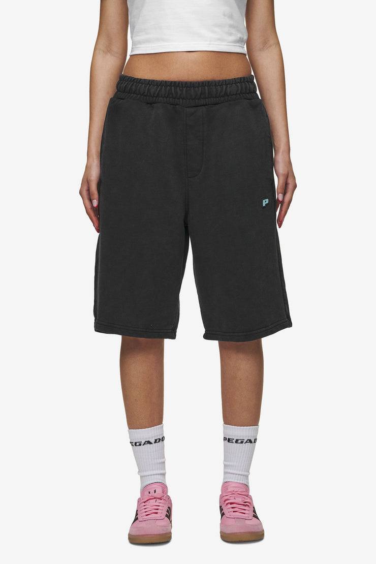Pegador Leono Overknee Heavy Sweat Shorts Vintage Black Gum Online Shopping