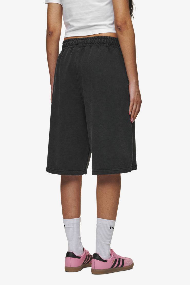 Pegador Leono Overknee Heavy Sweat Shorts Vintage Black Gum Online Shopping