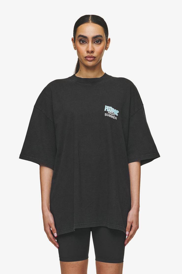 Pegador Farrar Boxy Tee Vintage Black Saisonschlussverkauf
