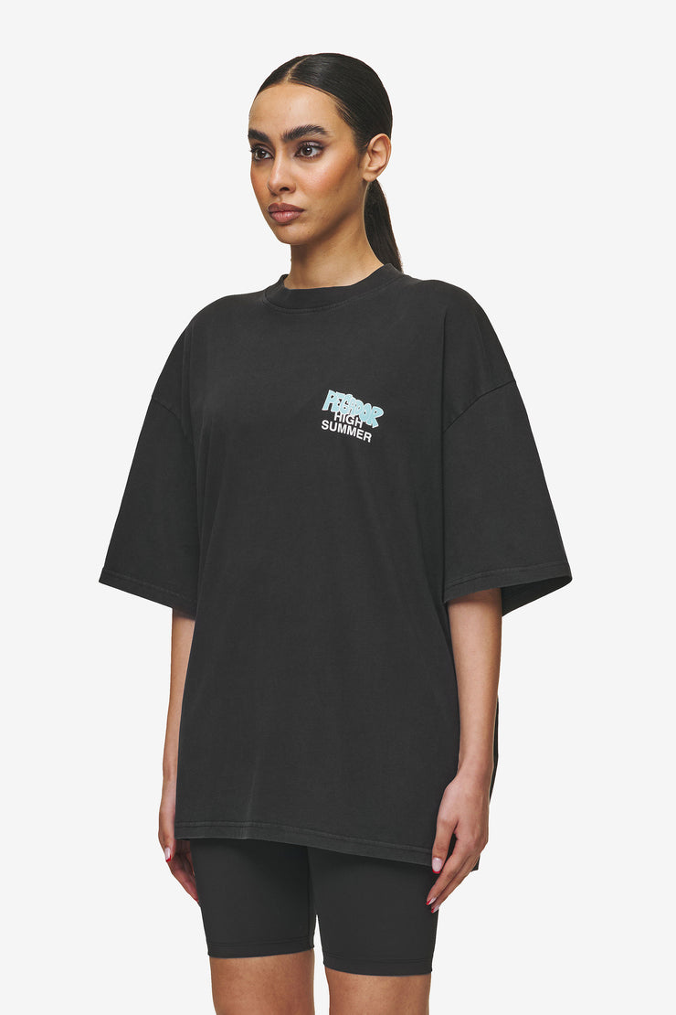 Pegador Farrar Boxy Tee Vintage Black Saisonschlussverkauf