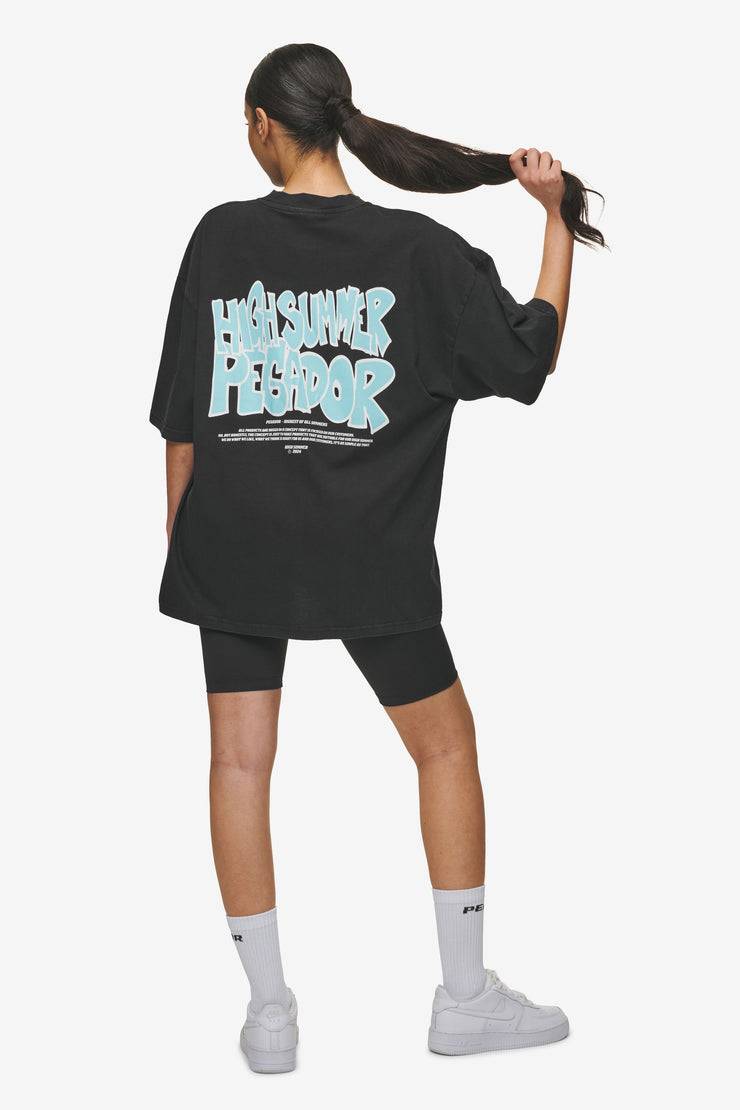Pegador Farrar Boxy Tee Vintage Black Saisonschlussverkauf