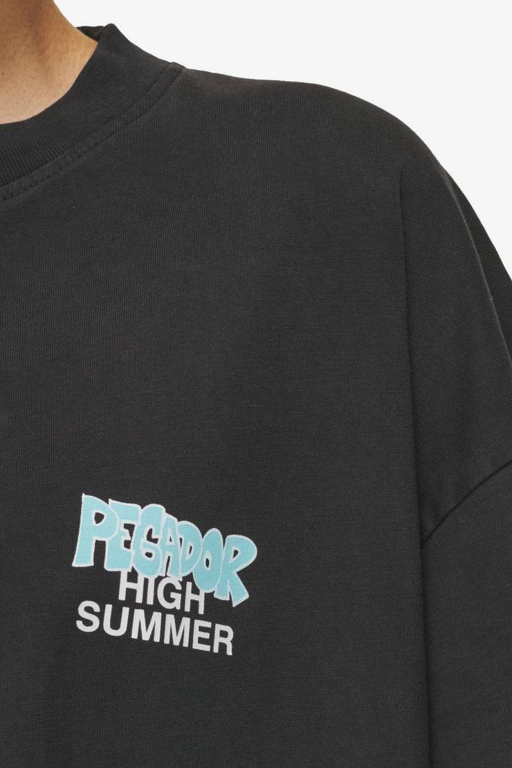 Pegador Farrar Boxy Tee Vintage Black Saisonschlussverkauf