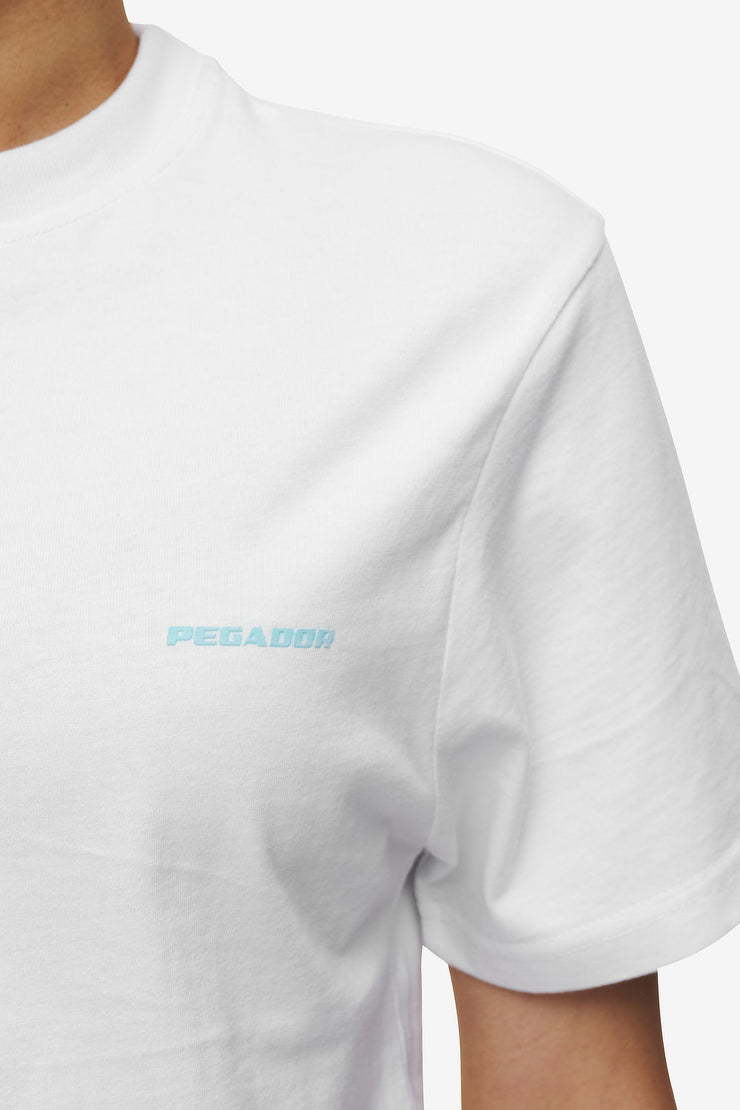 Pegador Logo Slim Tee White Sky Blue Osterangebot