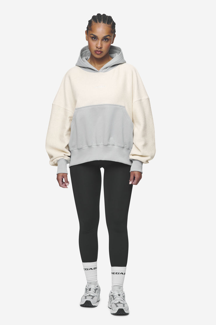 Pegador Estela Inside-Out Oversized Hoodie Coast Sand Sky Grey Lagerräumung