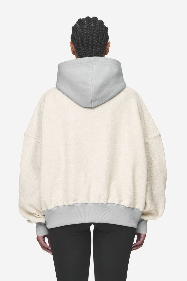 Pegador Estela Inside-Out Oversized Hoodie Coast Sand Sky Grey Lagerräumung