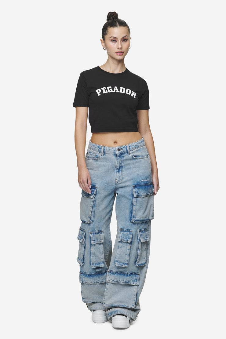 Pegador Jenna Cropped Baby Tee Black Top Angebot