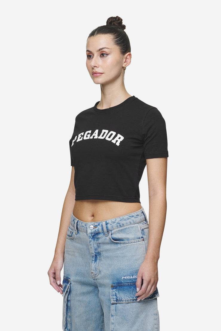 Pegador Jenna Cropped Baby Tee Black Top Angebot