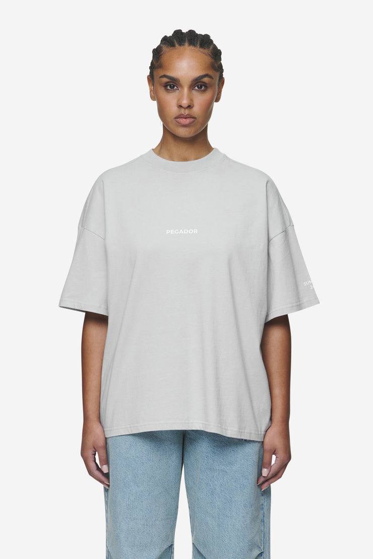 Pegador Aleja Heavy Oversized Tee Washed Sky Grey Zeitlich begrenztes Angebot