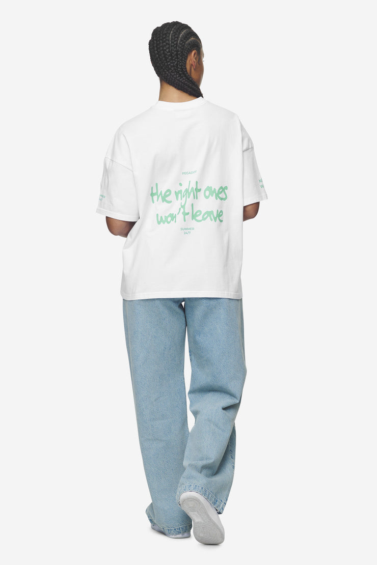 Pegador Aleja Heavy Oversized Tee White Exklusive Angebote