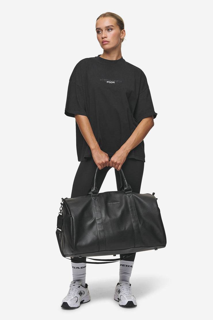 Pegador Strahan Logo Faux Leather Weekender Black Räumungsverkauf