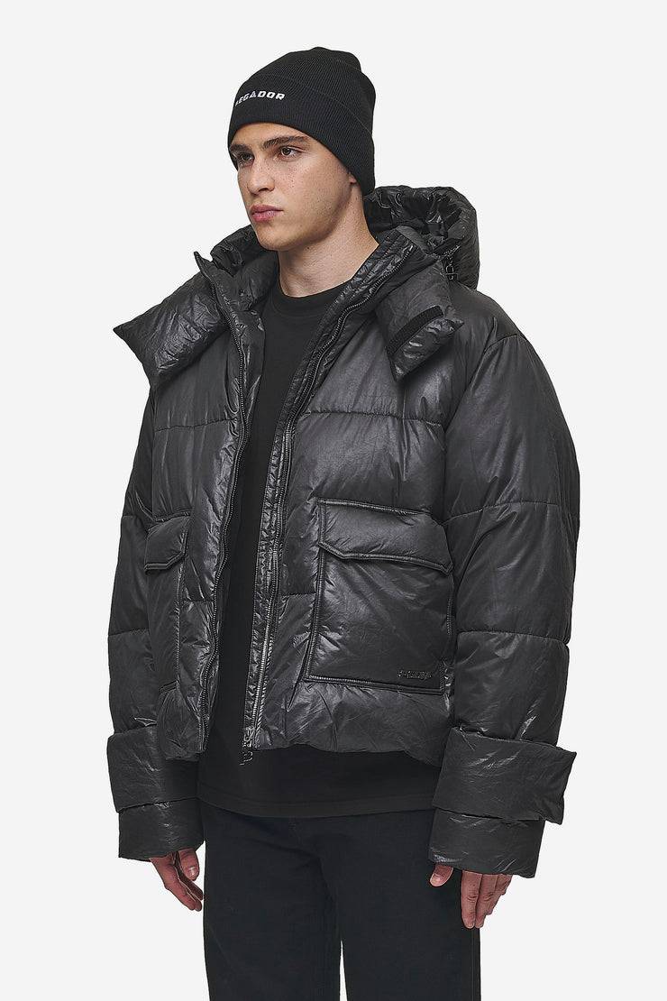 Pegador Garrick Vintage Oversized Puffer Jacket Black Riesige Ersparnisse