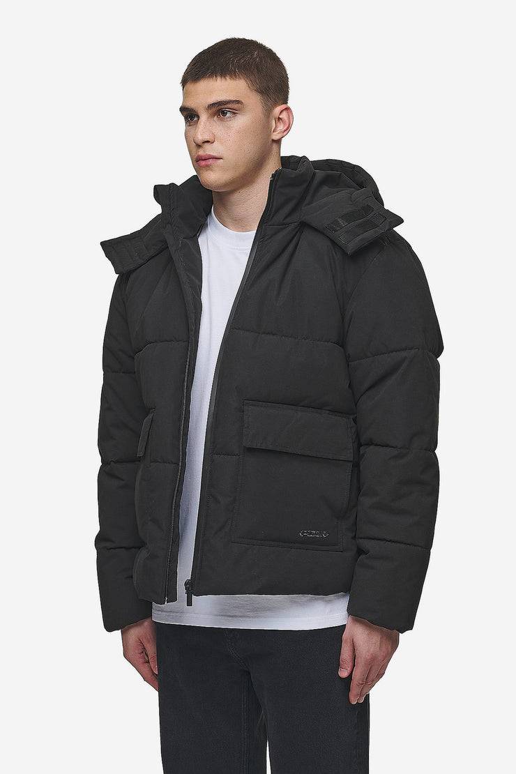 Pegador Carvel Water-Reactive Logo Puffer Jacket Black VIP-Rabatte