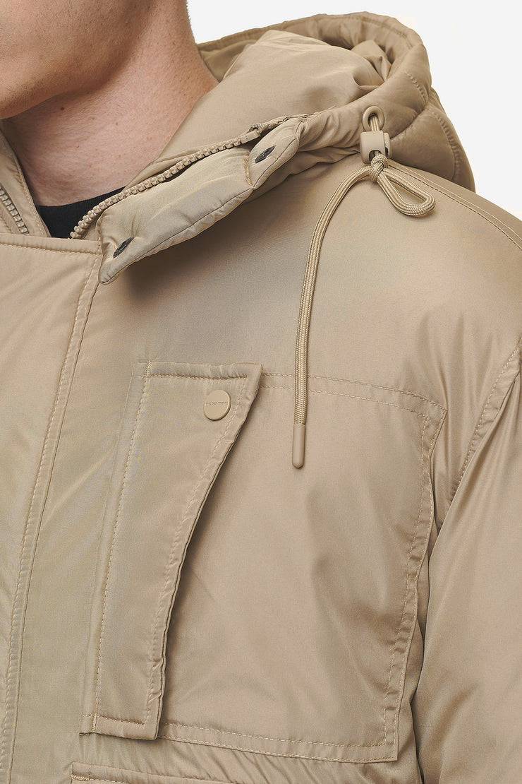 Pegador Jean Utility Puffer Jacket Sand Tiefpreis