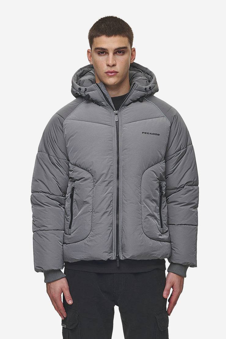 Pegador Toby Crushed Raglan Puffer Jacket Anthracite Begrenzte Freigabe