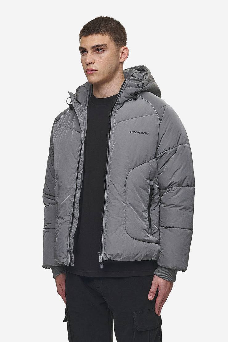 Pegador Toby Crushed Raglan Puffer Jacket Anthracite Begrenzte Freigabe