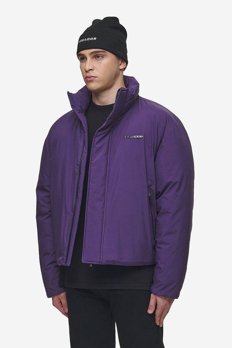 Pegador Lavoy Cropped Boxy Puffer Jacket Deep Purple JETZT KAUFEN
