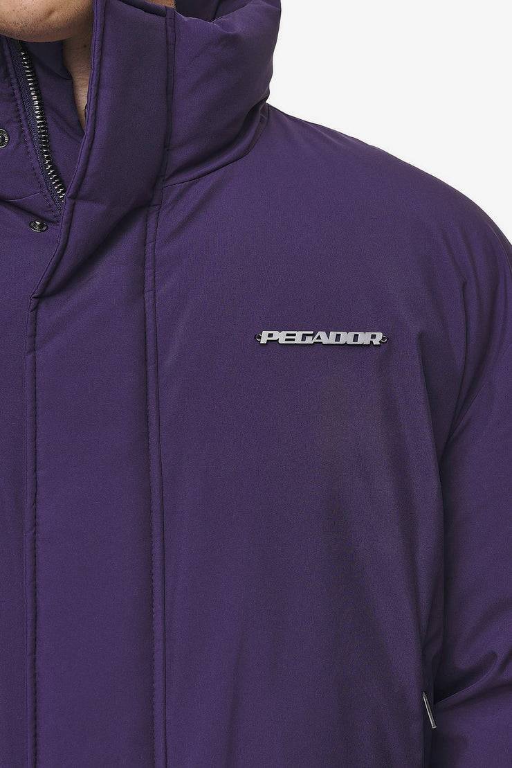 Pegador Lavoy Cropped Boxy Puffer Jacket Deep Purple JETZT KAUFEN