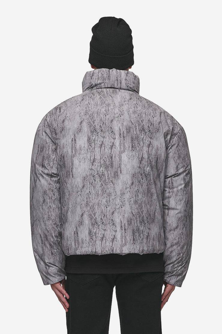 Pegador Lavoy Ripstop Crushed Cropped Boxy Puffer Jacket Steel Grey Neueste Stile