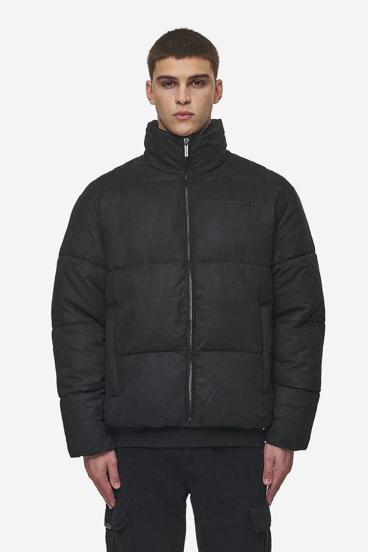 Pegador Sidan Velour Puffer Jacket Black Zeitbegrenzte Promotion