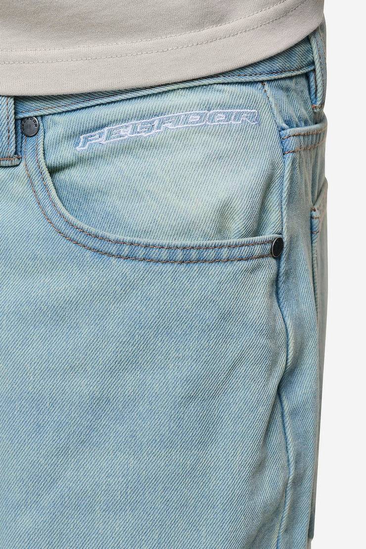 Pegador Barrow Wide Baggy Jeans Sand Washed Blue Sonderangebot der Fabrik