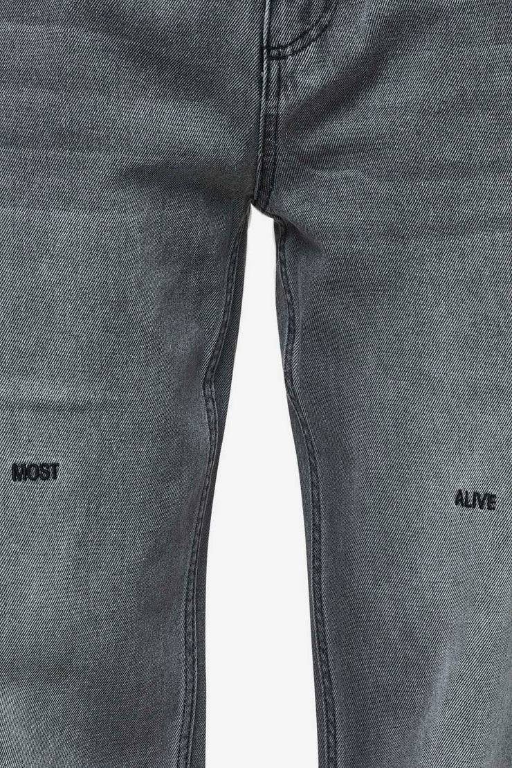 Pegador Barrow Wide Baggy Jeans Washed Anthracite Vierteljährliche Förderung