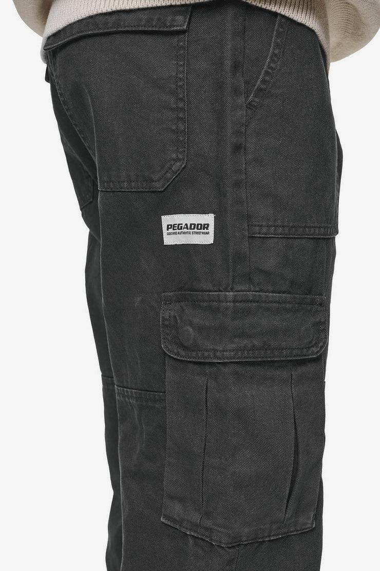 Pegador Risley Cargo Pants Dark Grey Im Verkauf
