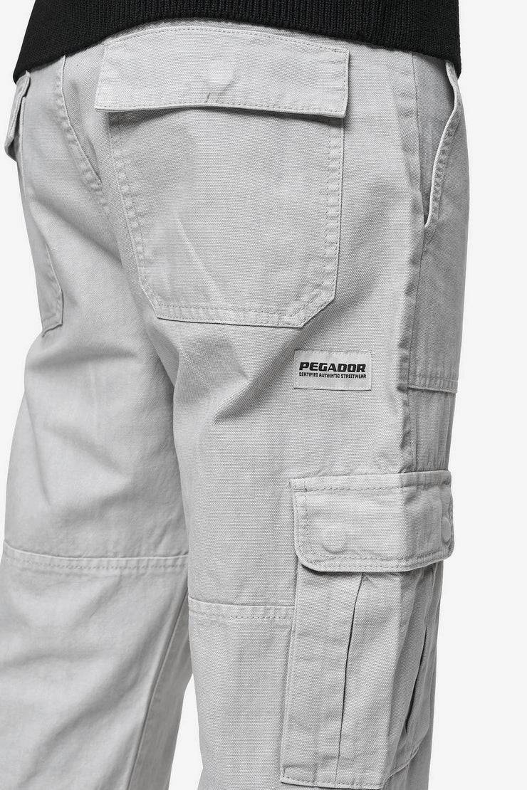 Pegador Risley Cargo Pants Light Grey Rabatte dieses Monats