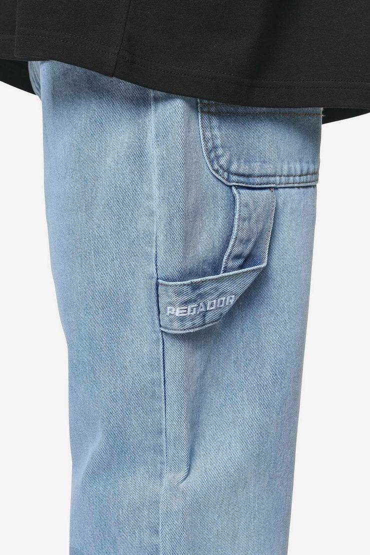Pegador Daule Baggy Workwear Jeans Washed Light Blue Verkauf