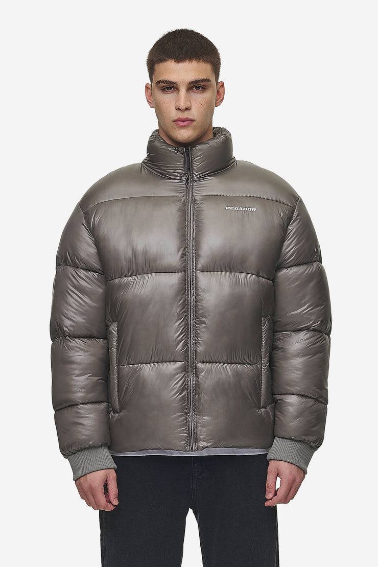 Pegador Solin Light Glossy Puffer Jacket Rock Grey Versandkostenfrei