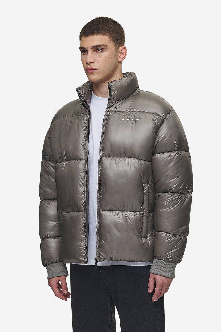 Pegador Solin Light Glossy Puffer Jacket Rock Grey Versandkostenfrei