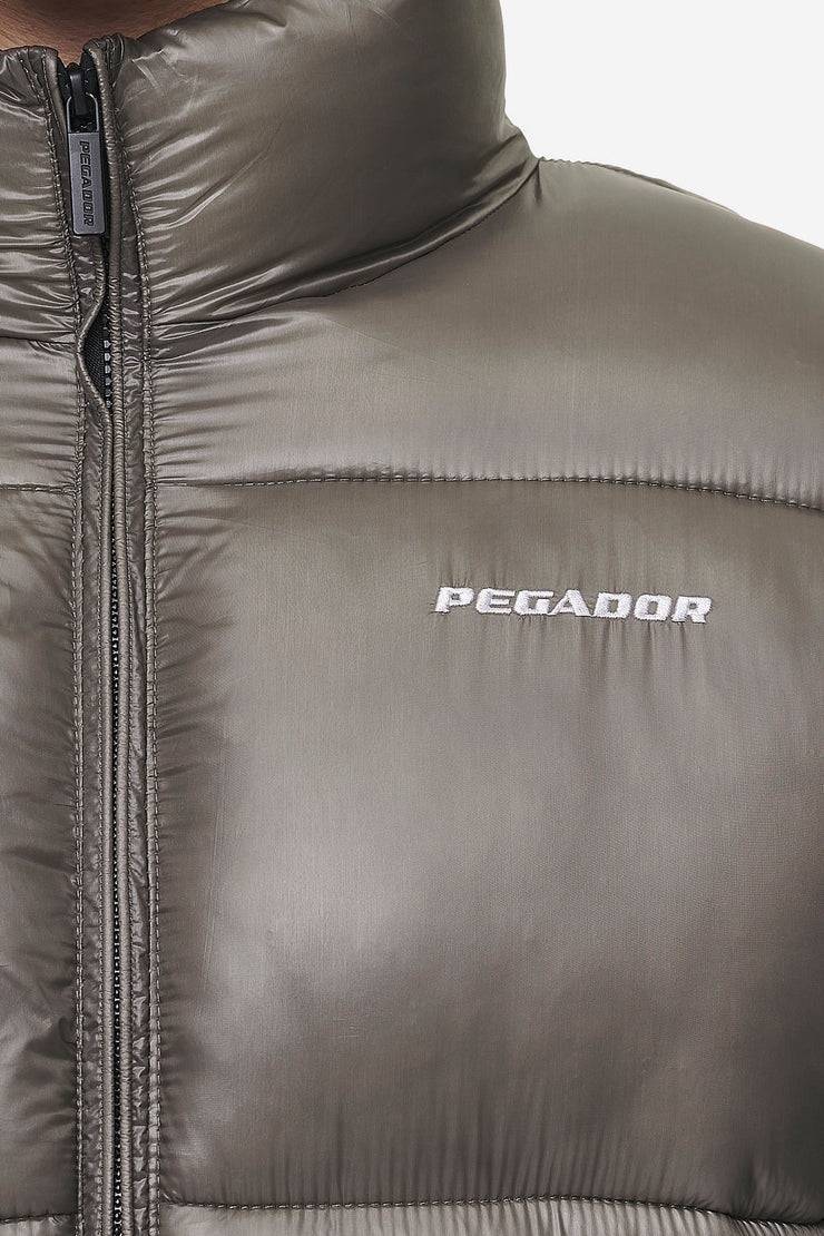 Pegador Solin Light Glossy Puffer Jacket Rock Grey Versandkostenfrei