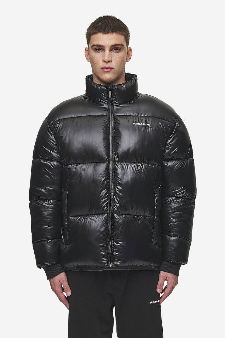 Pegador Solin Light Glossy Puffer Jacket Black Großer Ausverkauf
