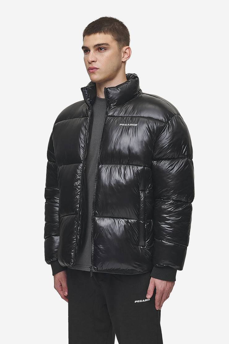 Pegador Solin Light Glossy Puffer Jacket Black Großer Ausverkauf