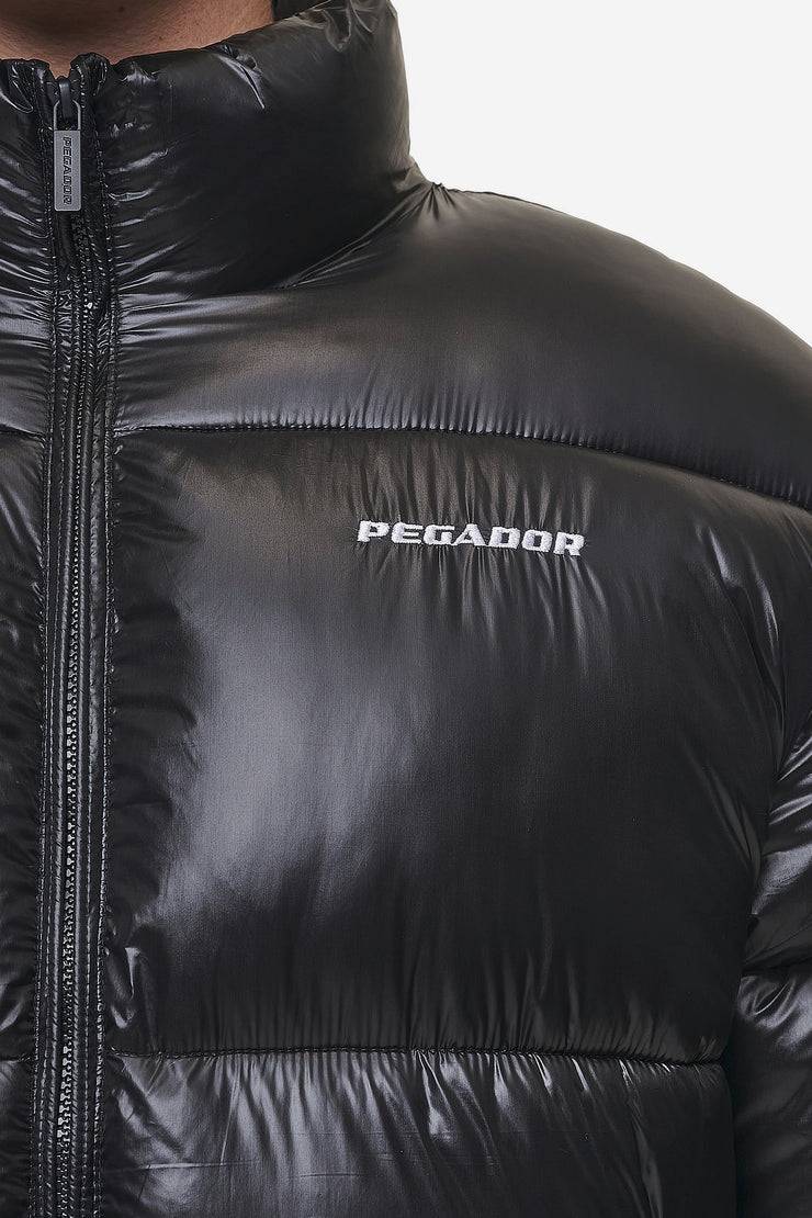 Pegador Solin Light Glossy Puffer Jacket Black Großer Ausverkauf