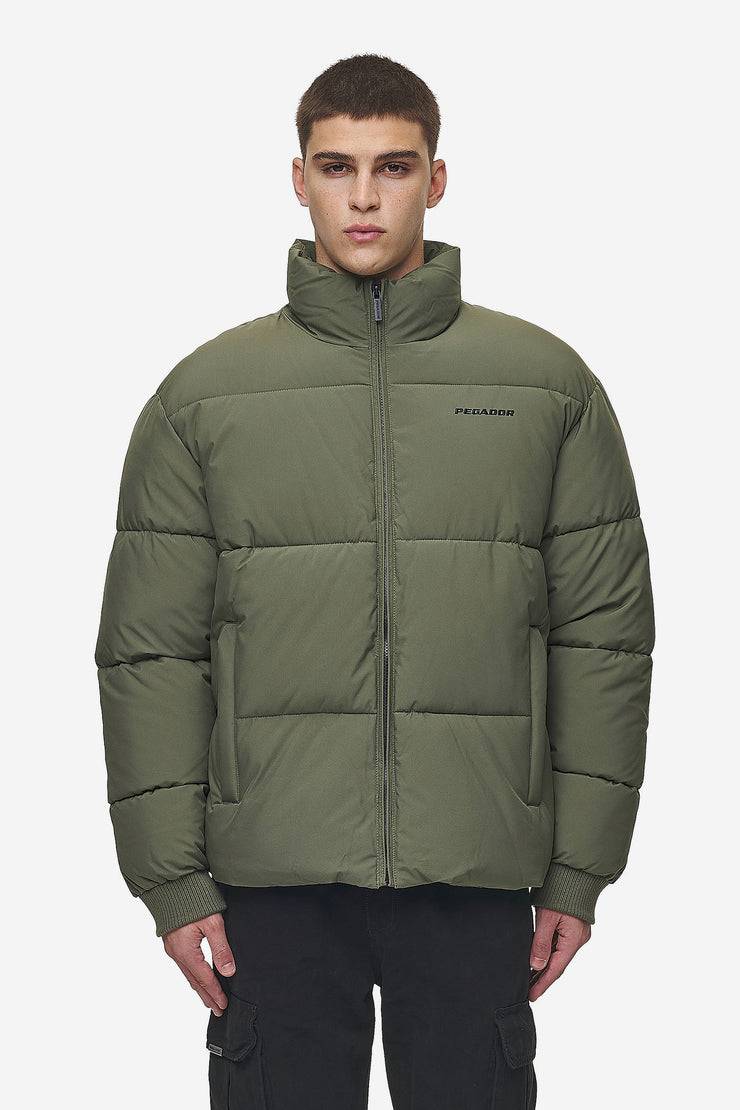 Pegador Solin Puffer Jacket Mud Olive Flash Sale