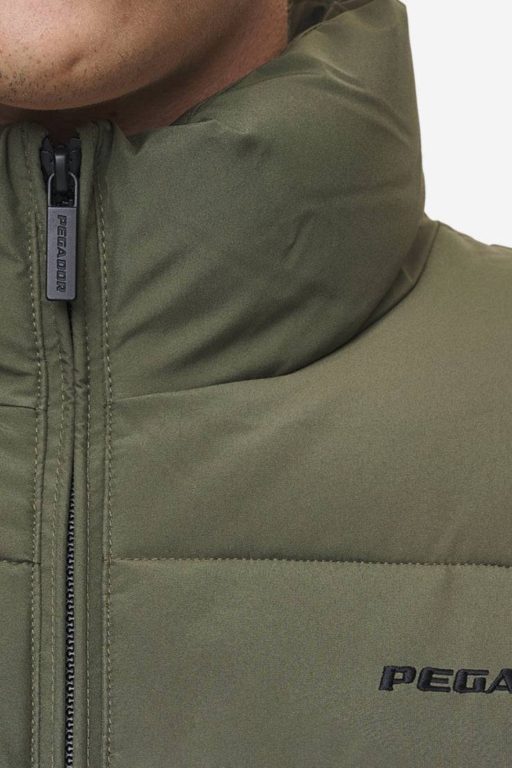 Pegador Solin Puffer Jacket Mud Olive Flash Sale