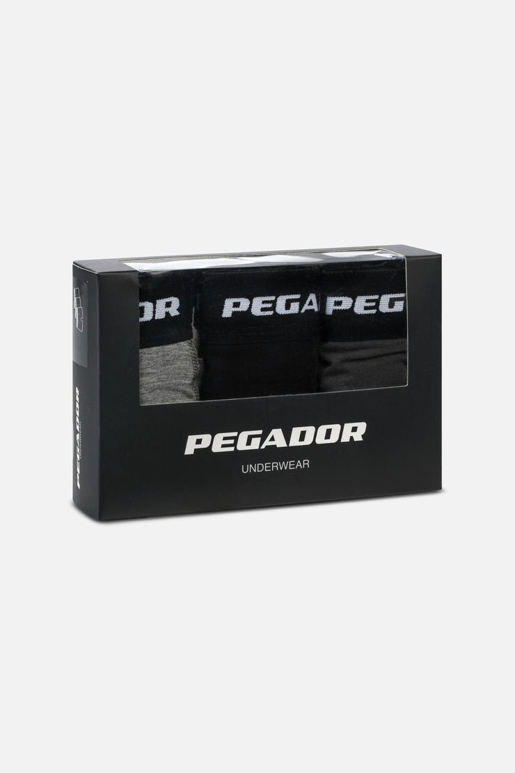 Pegador Tantun Boxershorts 3 Pack Grey Melange Black Anthracite Online Shopping