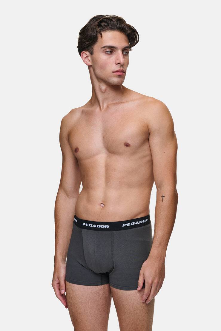 Pegador Tantun Boxershorts 3 Pack Grey Melange Black Anthracite Online Shopping
