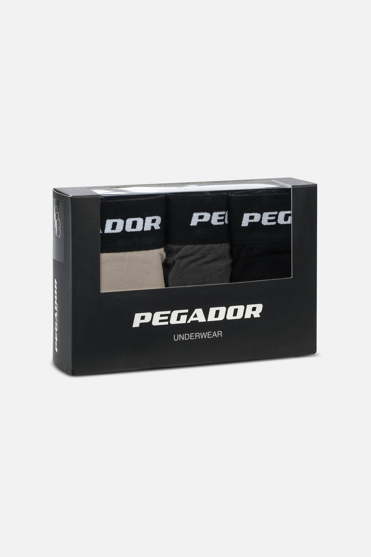 Pegador Tantun Boxershorts 3 Pack Light Beige Anthracite Black Exklusivangebot