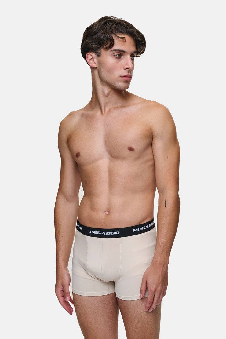 Pegador Tantun Boxershorts 3 Pack Light Beige Anthracite Black Exklusivangebot