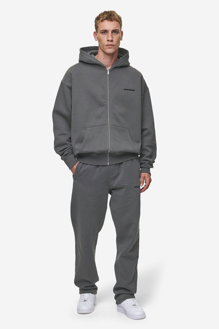 Pegador Logo Oversized Sweat Jacket Washed Anthracite Muttertagsangebot