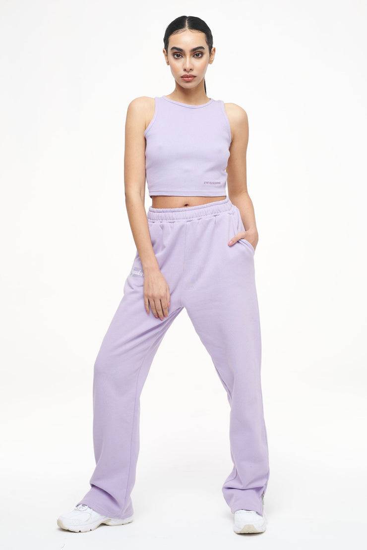 Pegador Ayla Crop Top Vintage Washed Purple Paste Heißer Verkauf