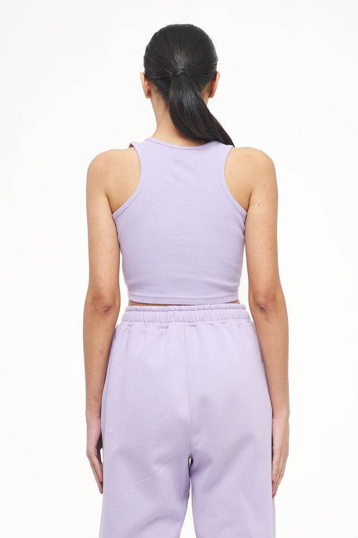 Pegador Ayla Crop Top Vintage Washed Purple Paste Heißer Verkauf