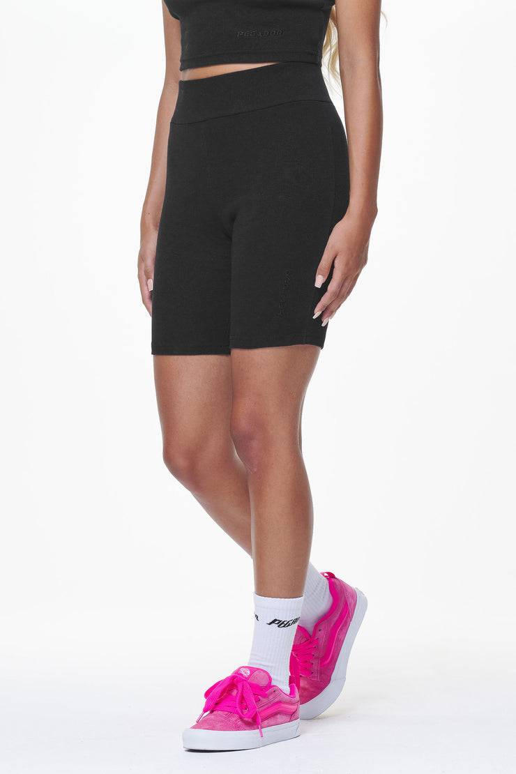 Pegador Barrie Rib Biker Shorts Black Neuheiten