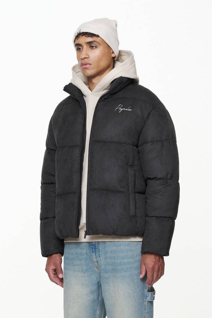 Pegador Neum Suede Puffer Jacket Black Bis zu 50% Rabatt