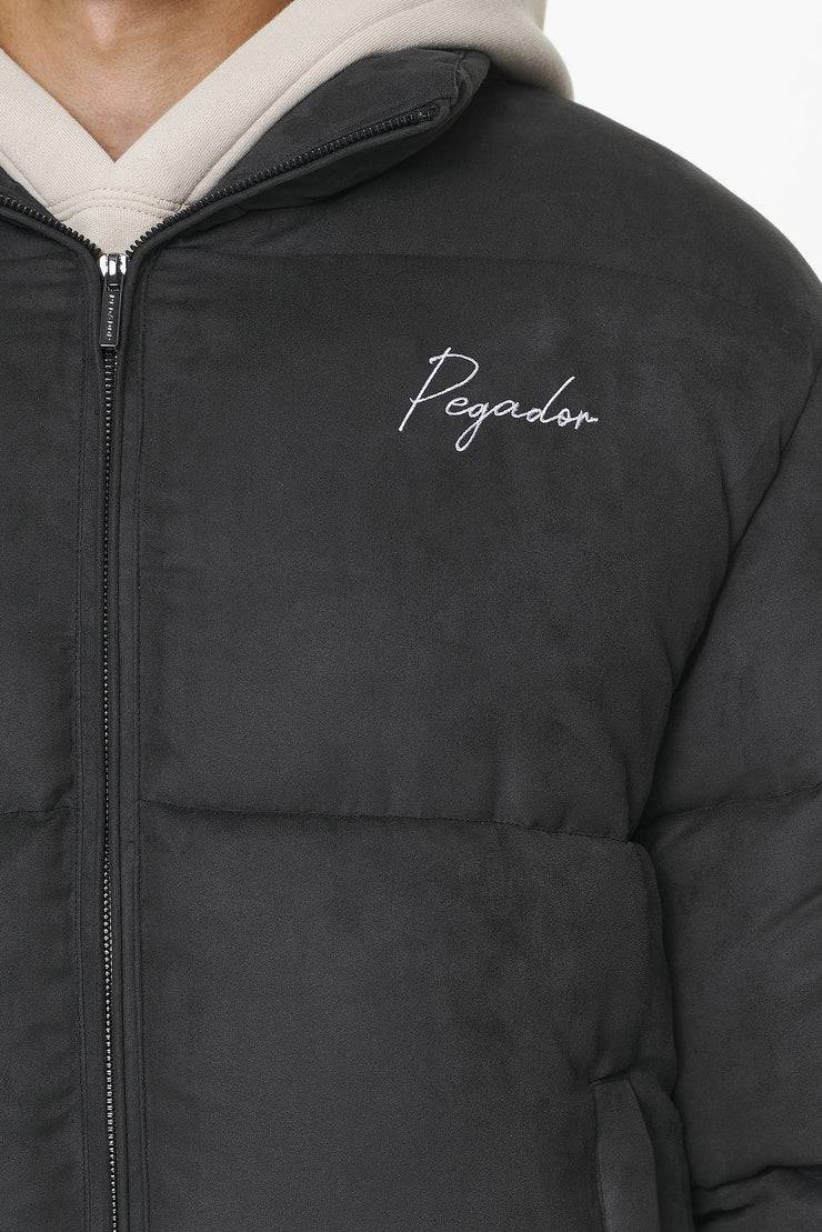 Pegador Neum Suede Puffer Jacket Black Bis zu 50% Rabatt