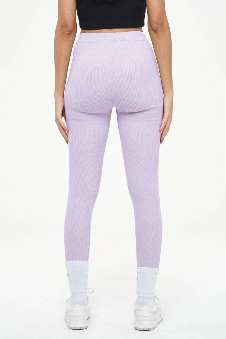 Pegador Jill Rib Leggings Vintage Washed Purple Paste Super Rabatt