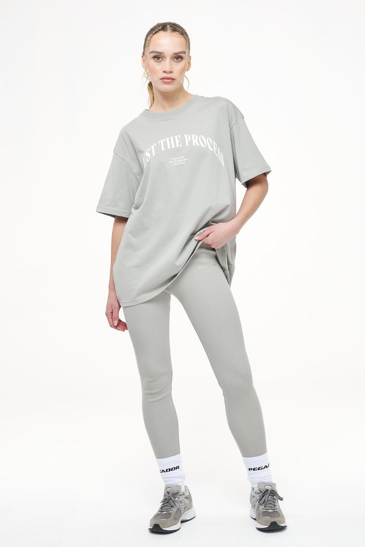 Pegador Jill Rib Leggings Vintage Washed Quiet Gray Clearance-Verkauf